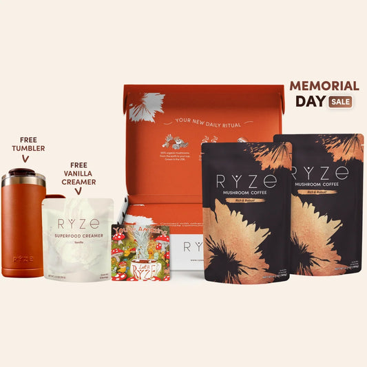 Mushroom Coffee Dark Roast Starter Kit 60 Serving A3
