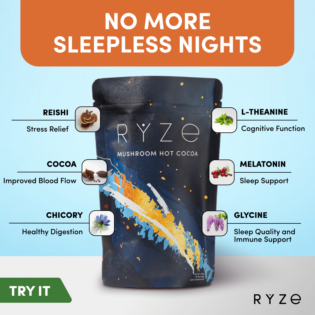 Hot Cocoa - with 6 Sleep Superfoods to Help Fall Asleep and Stay Asleep K4